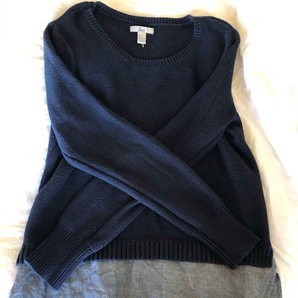 Navy sweater